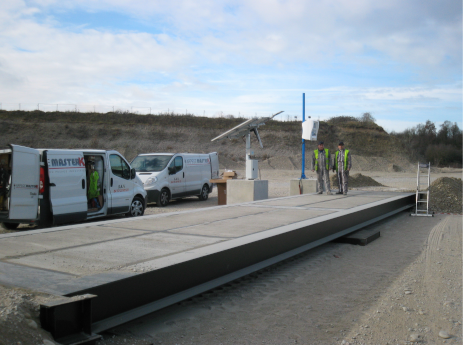 renting, weighing kiosk, building site